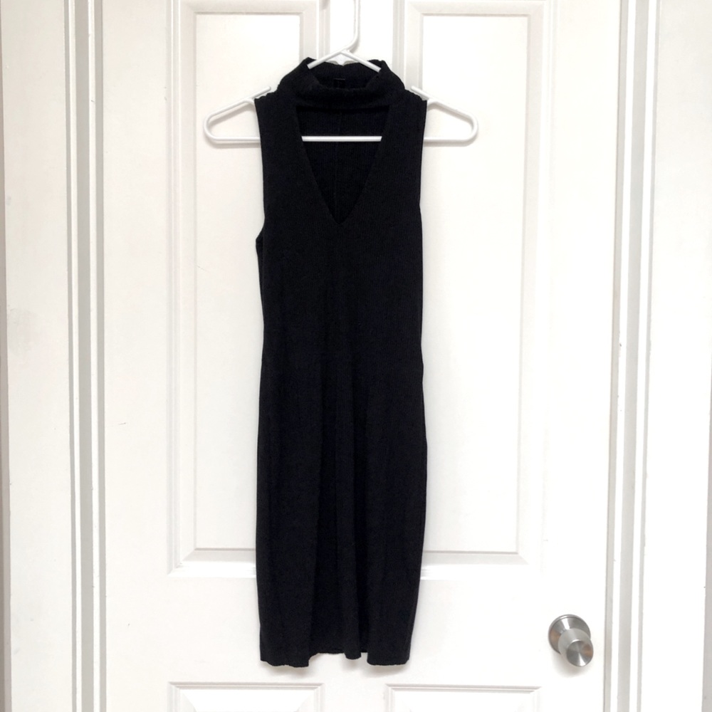 Aqua black dress